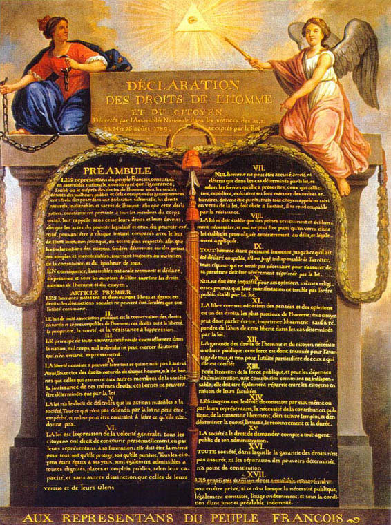 Διακήρυξη των Δικαιωμάτων του Ανθρώπου 1789