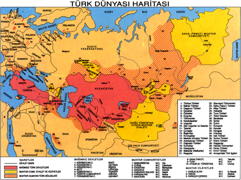 Ο χάρτης του Μεγάλου Τουράν