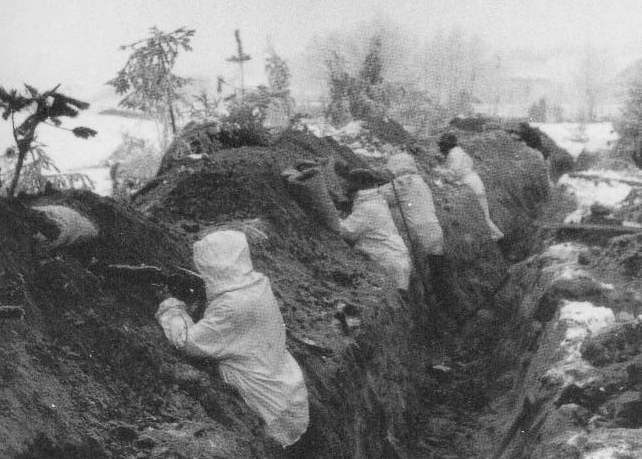 Φινλανδοί στρατιώτες στη Γραμμή Mannerheim